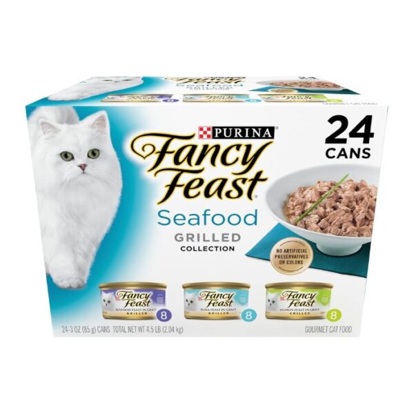 Purina Fancy Feast Grilled Wet Cat Food Seafood